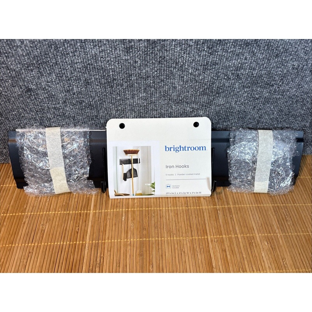 Brightroom Iron Hooks~5 Hooks~Powder‎ coated Metal